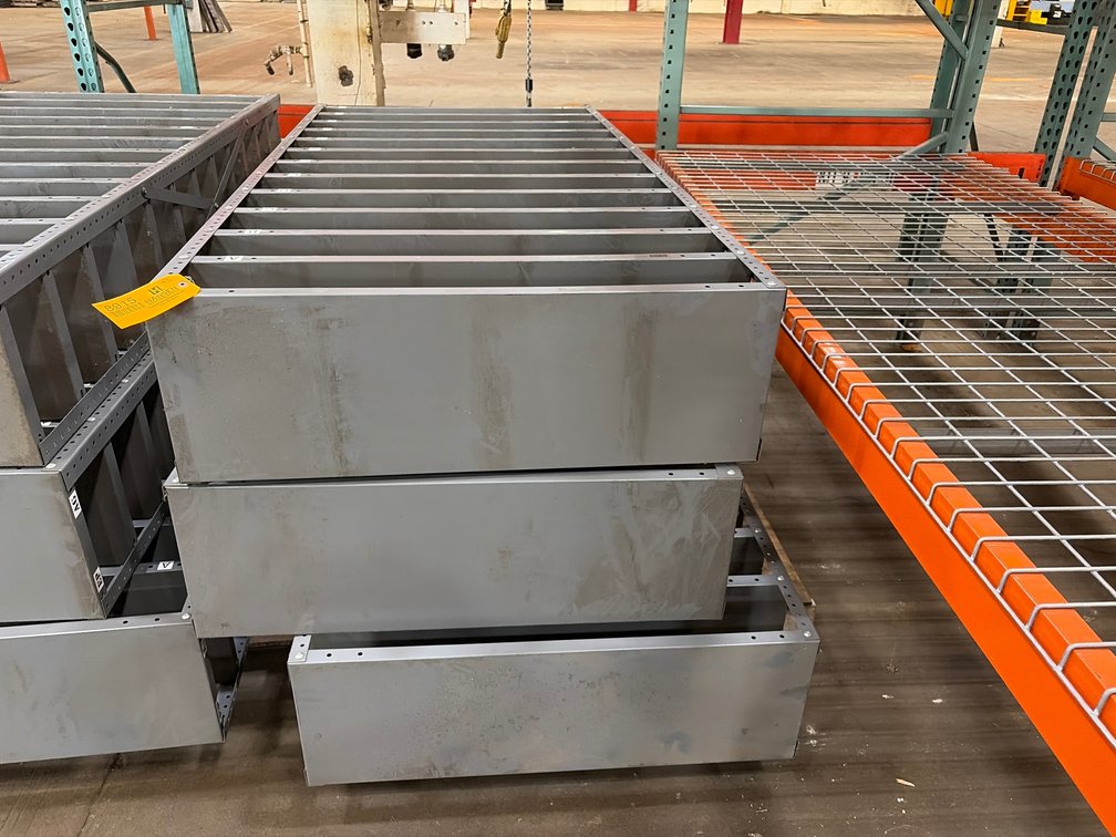 (3) ULINE Metal Racking