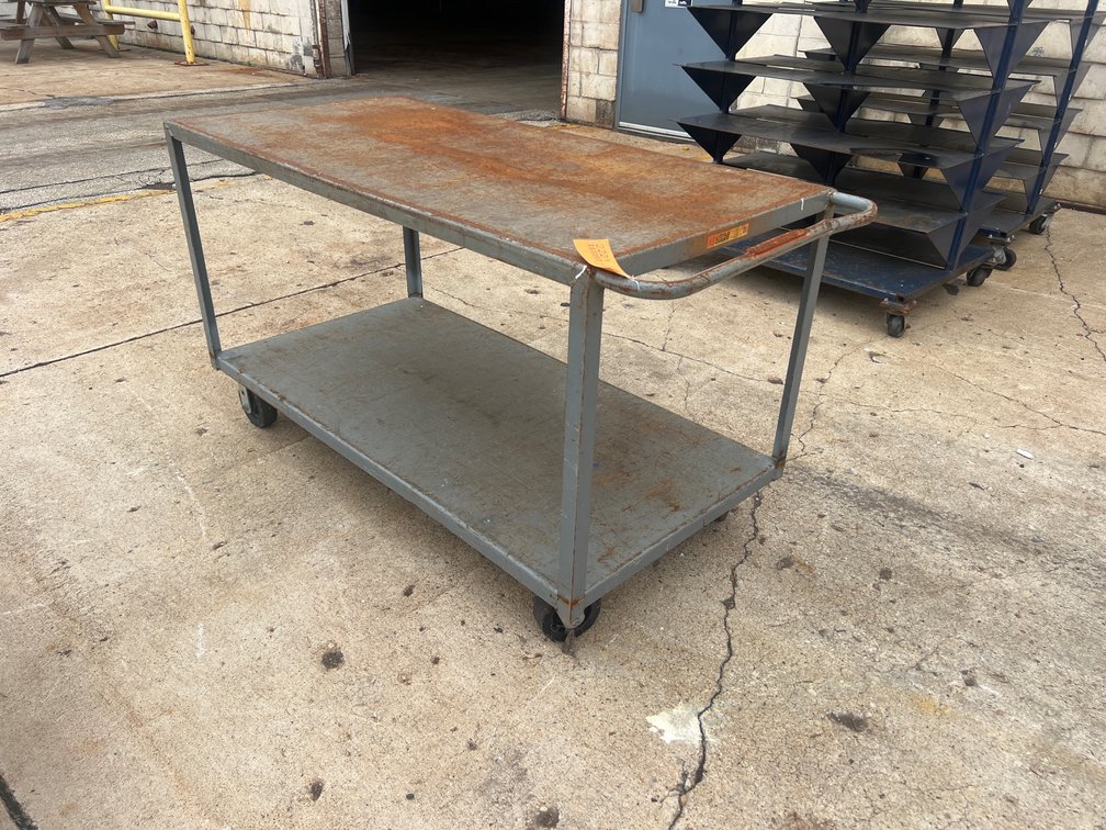 Little Giant Heavy Duty 2 Shelf Steel Utility Cart