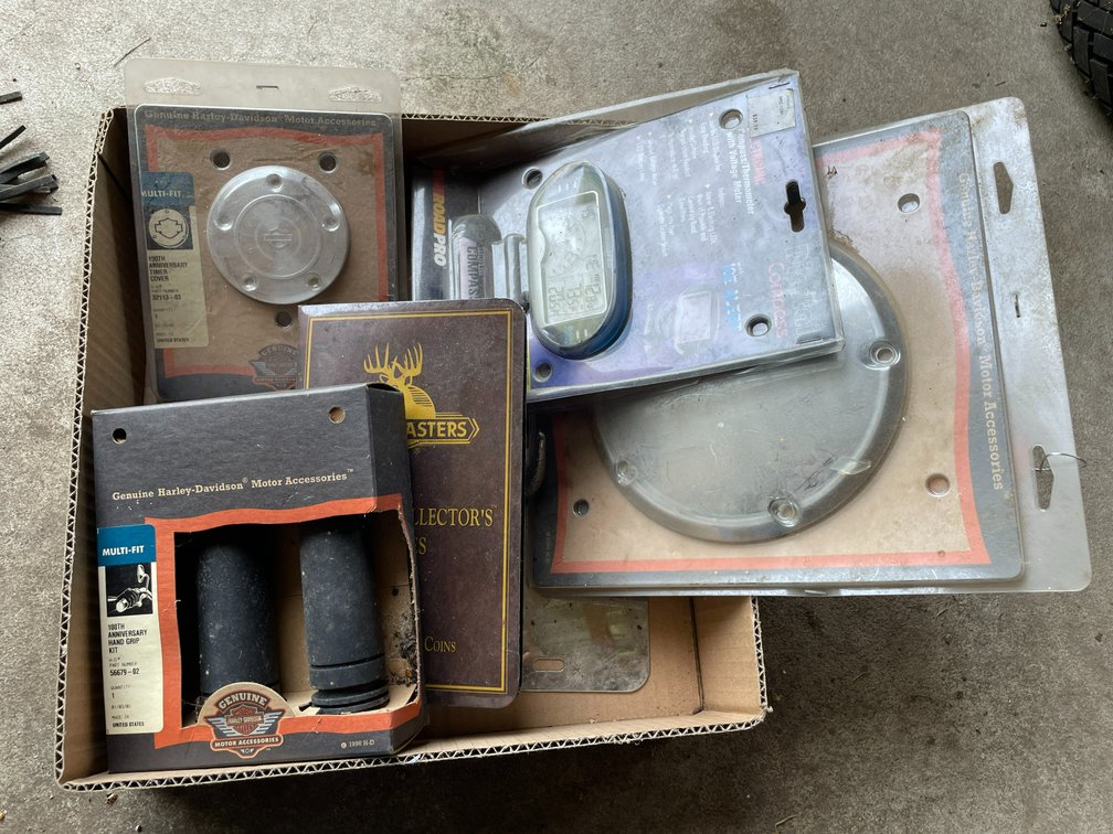 Assortment of Motorcycle Items