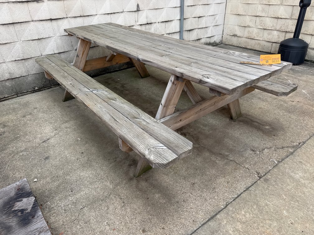 8’ Wooden A-Frame Picnic Table