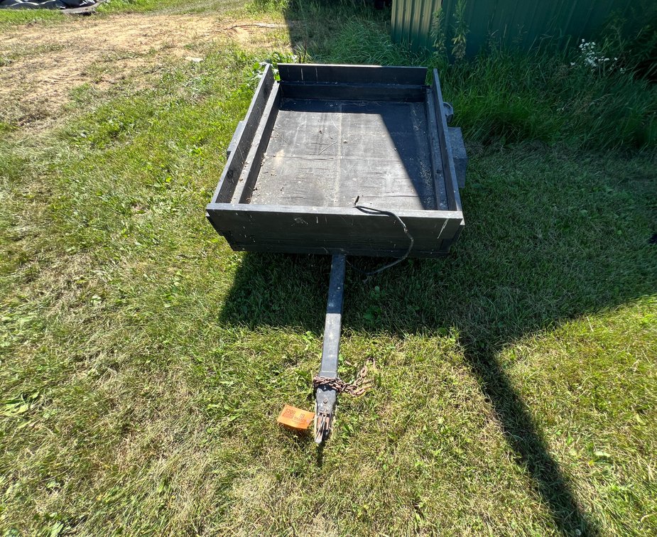 Small 2 Wheeled Wooden Trailer
