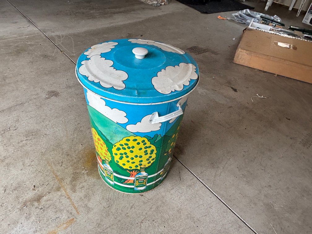 Wolfschmidt Genuine Vodka Garbage Can