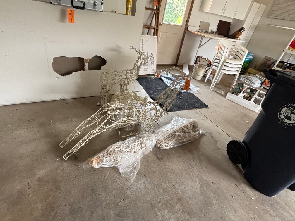 (3) Light Up Deer and Hammock