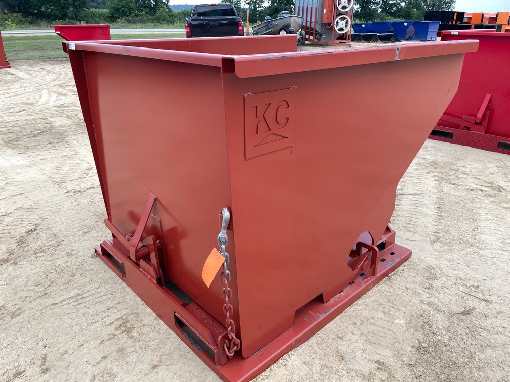New KC Self Dumping Hopper With Fork Pockets
