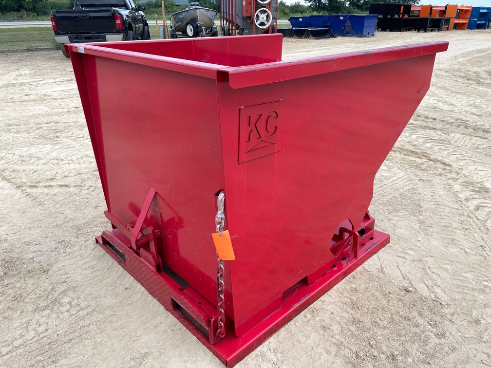 New KC Self Dumping Hopper With Fork Pockets