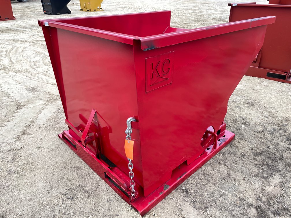 New KC Self Dumping Hopper With Fork Pockets