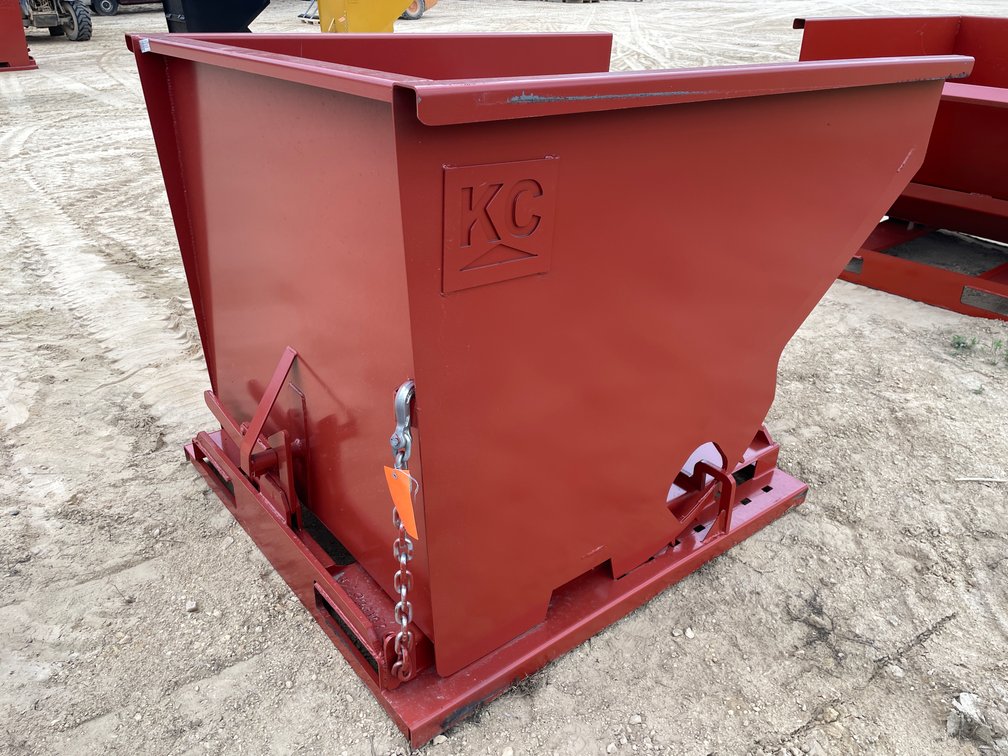 New KC Self Dumping Hopper With Fork Pockets