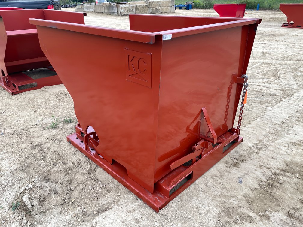 New KC Self Dumping Hopper With Fork Pockets