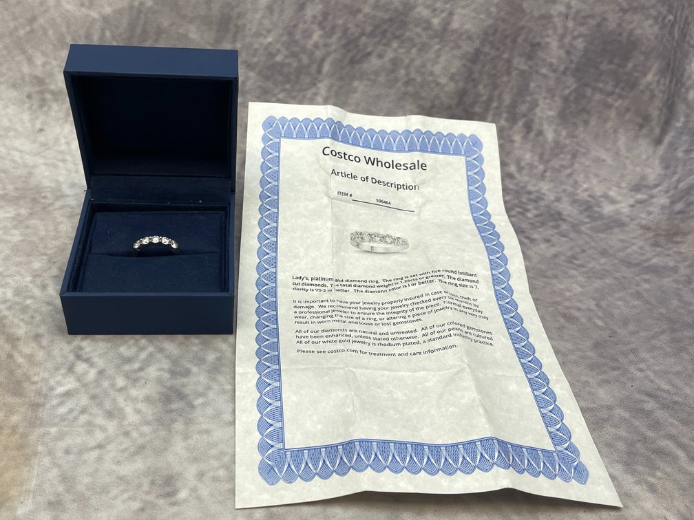 Ladies Platinum and Diamond Ring