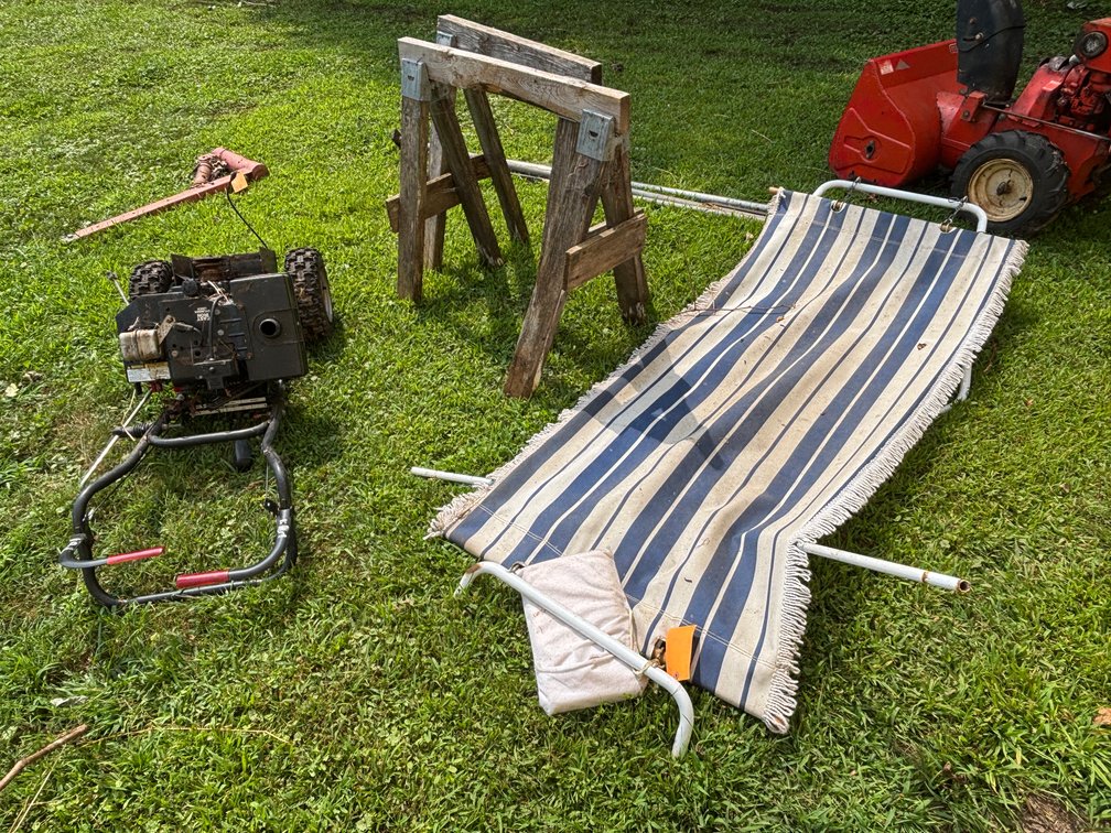 (2) Saw Horses and (1) Hammock