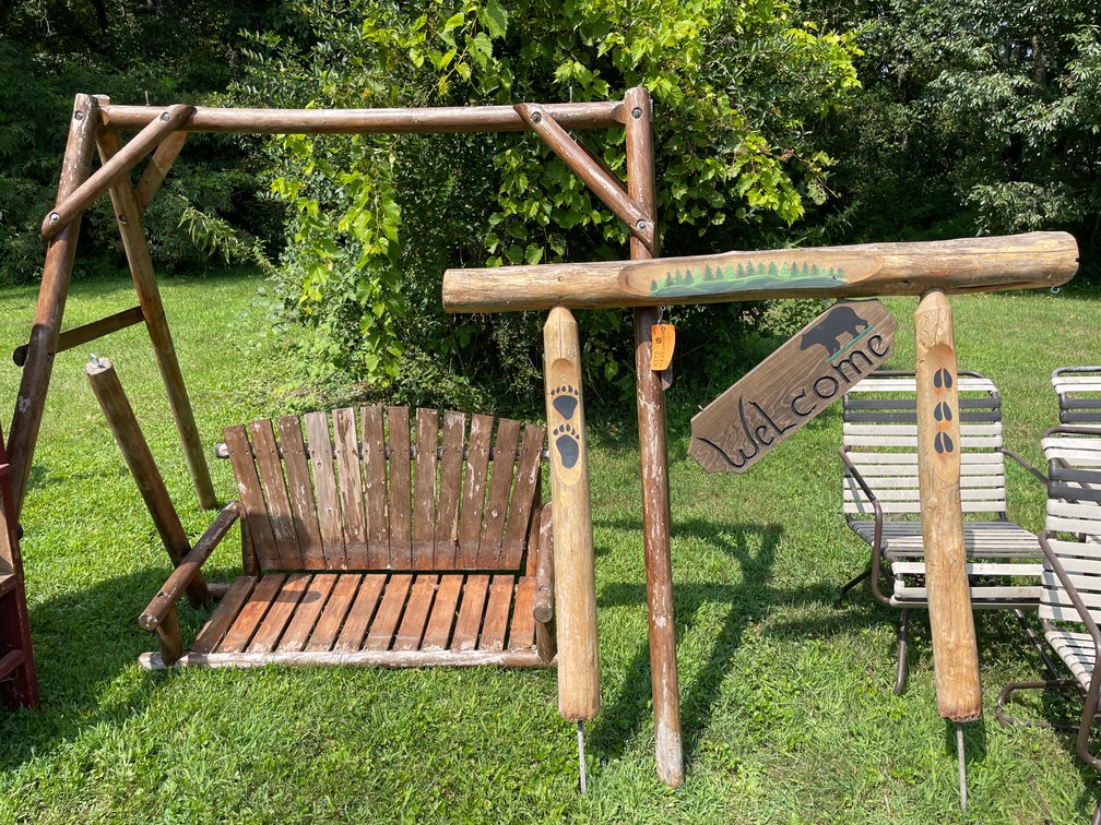 Wooden Porch Swing