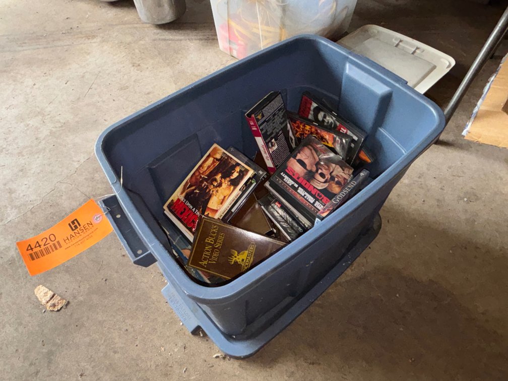 Assortment of DVDs & VHS Tapes
