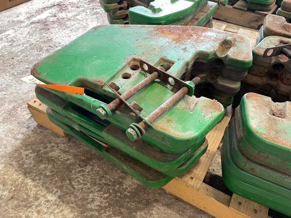 (6) John Deere Suitcase Weights