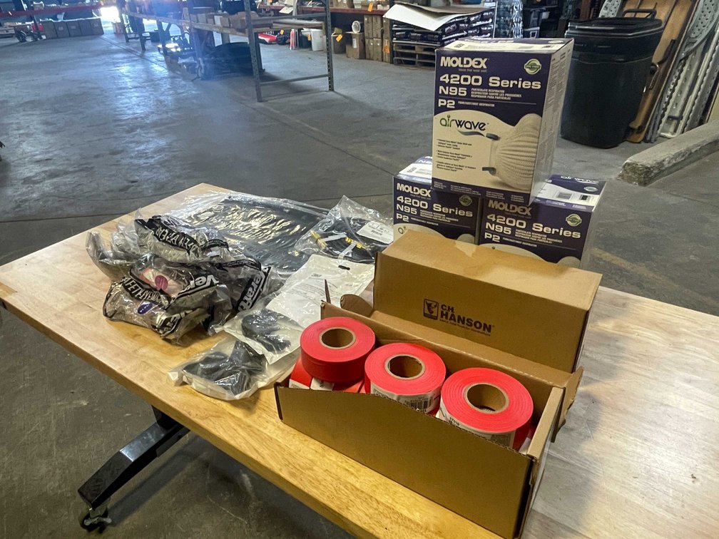 Assorted New Safety Gear and Consumable Materials Lot (PR2)