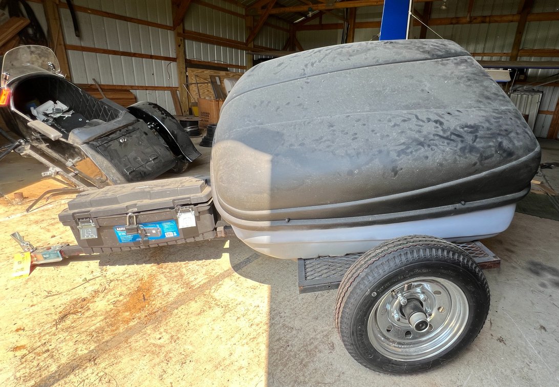 Motorcycle Tow Behind Storage Trailer