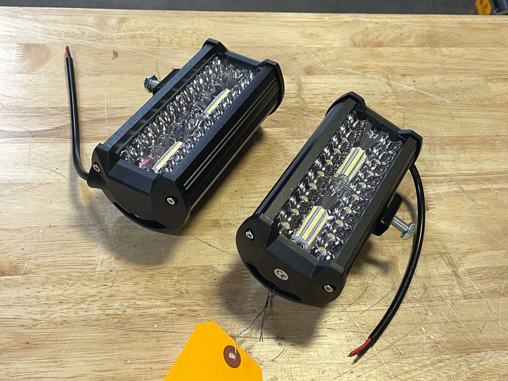 (2) LED Work lights, 6" Long, 12vdc (PR13)
