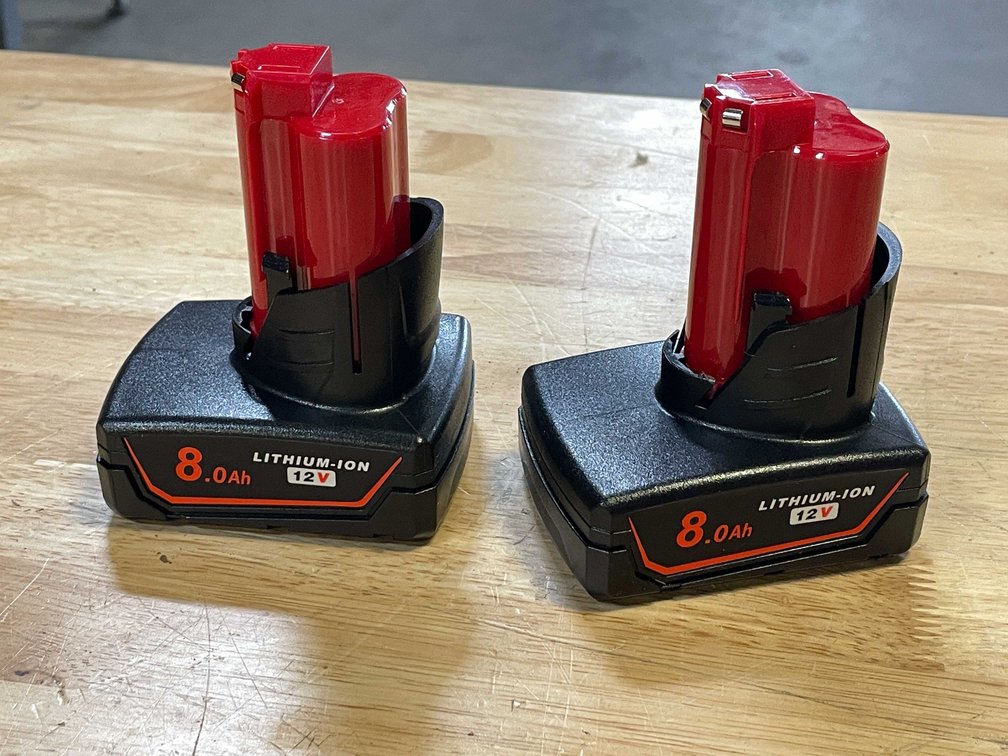 (2) 12 Volt Milwaukee Compatible Batteries (PR13)