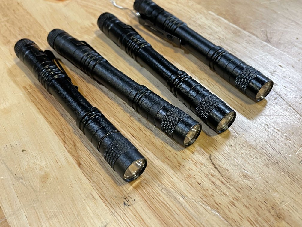 (4) LED Mechanic's Flashlights (PR13)
