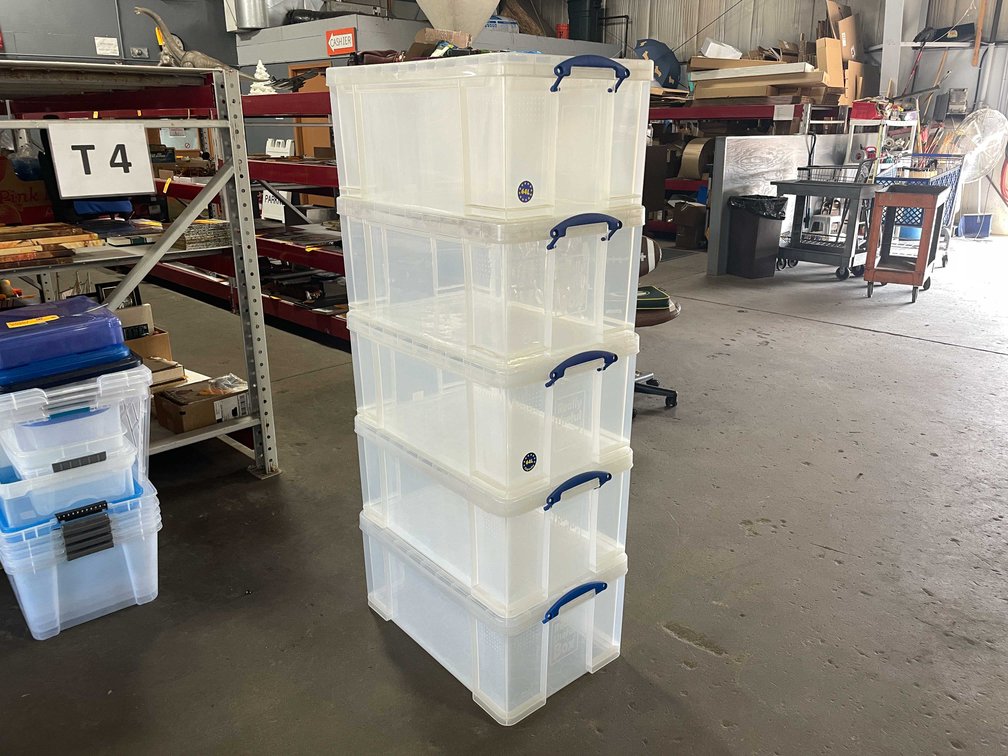 (5) Really Useful Storage Totes (T4)