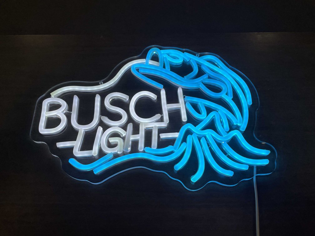Busch Light Large Mouth Bass LED Neon Sign (T3)