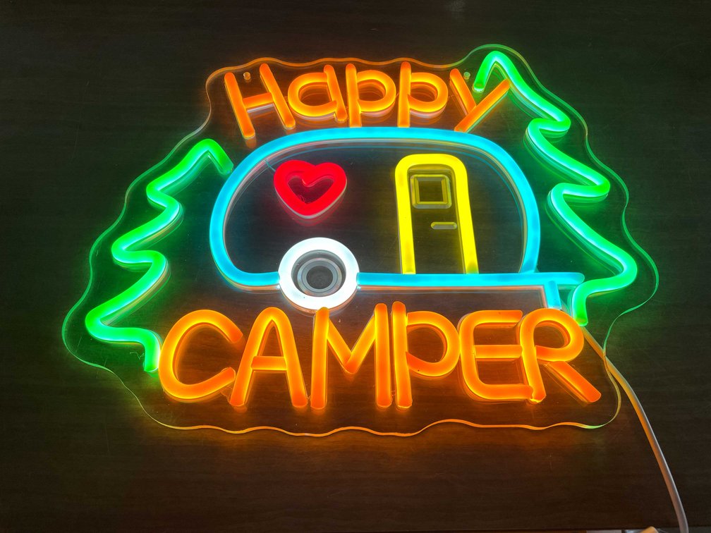 Happy Camper LED Neon Sign (T3)