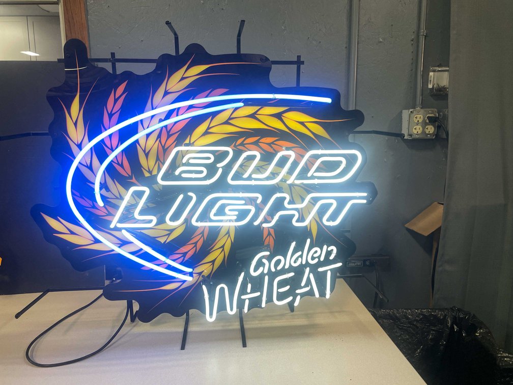 Bud Light Golden Wheat  Neon Sign