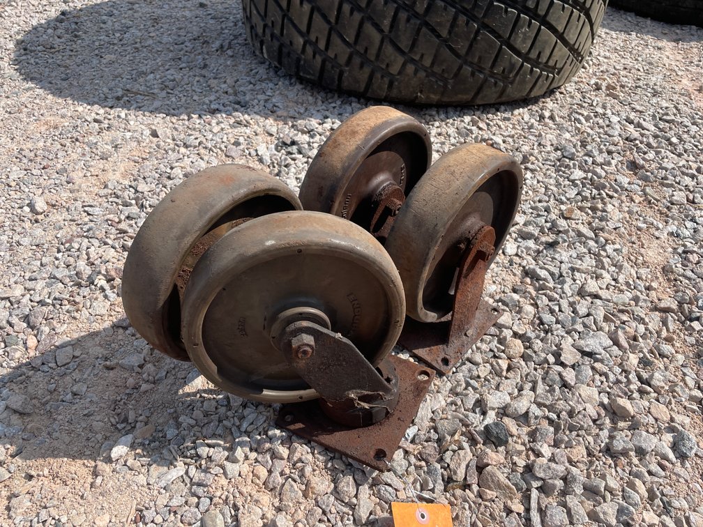(4) Colson Endura Hard Rubber Casters