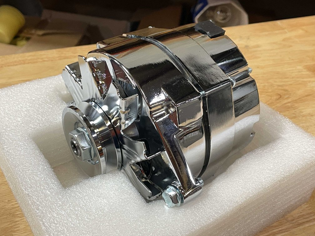 Chrome 12vdc Alternator (PR12)