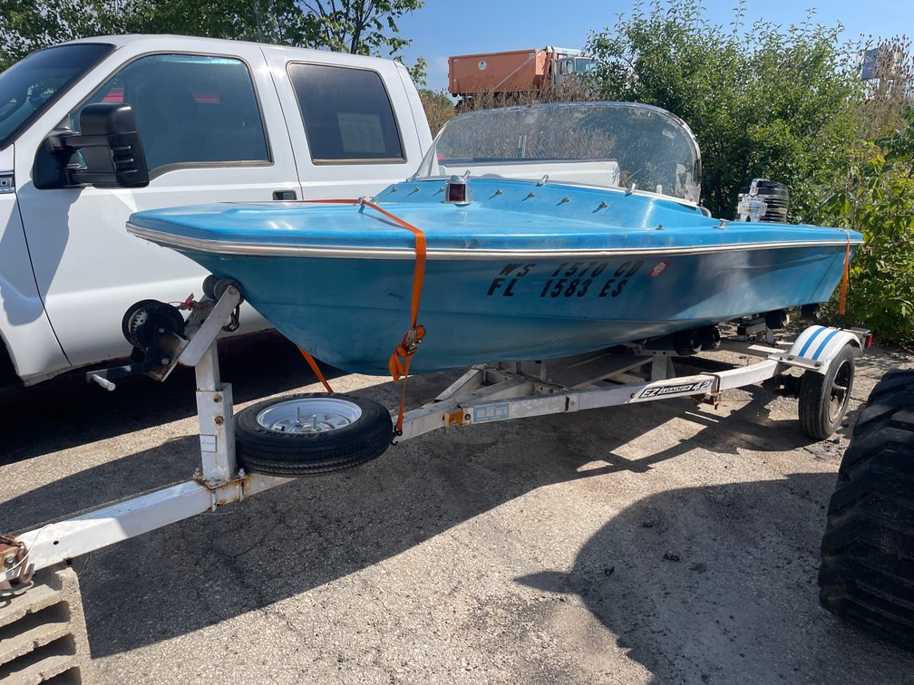 1958 Hunter 14' Fiberglass Boat (OF)