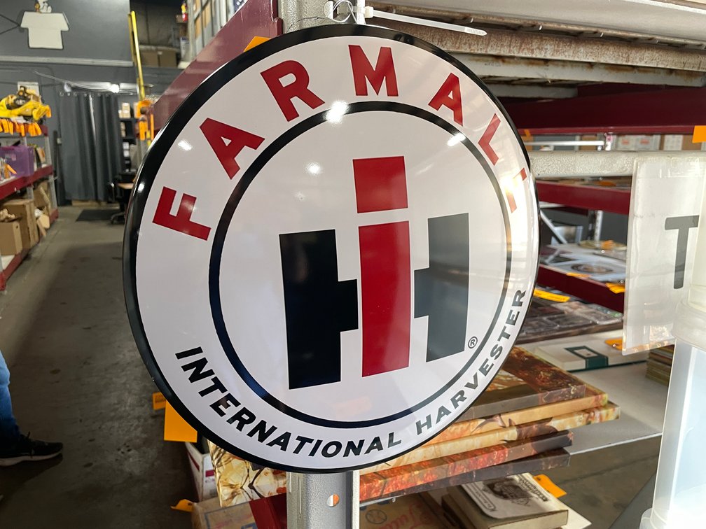 IH Metal Dome Sign