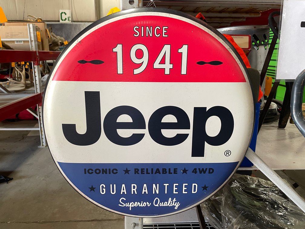 Jeep Metal Dome Sign