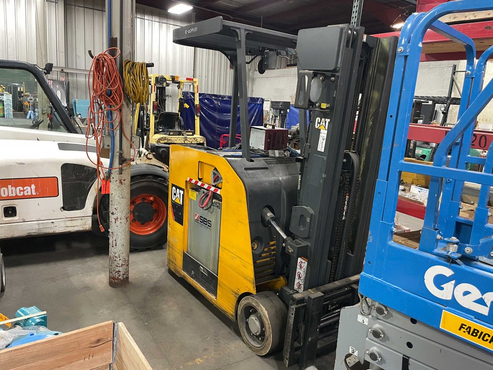 Cat Stand On Electric Forklift (Wall G)