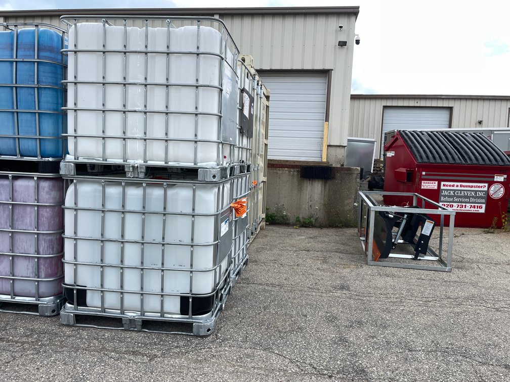 (2) 275 Gallon IBC Caged Totes (OF)