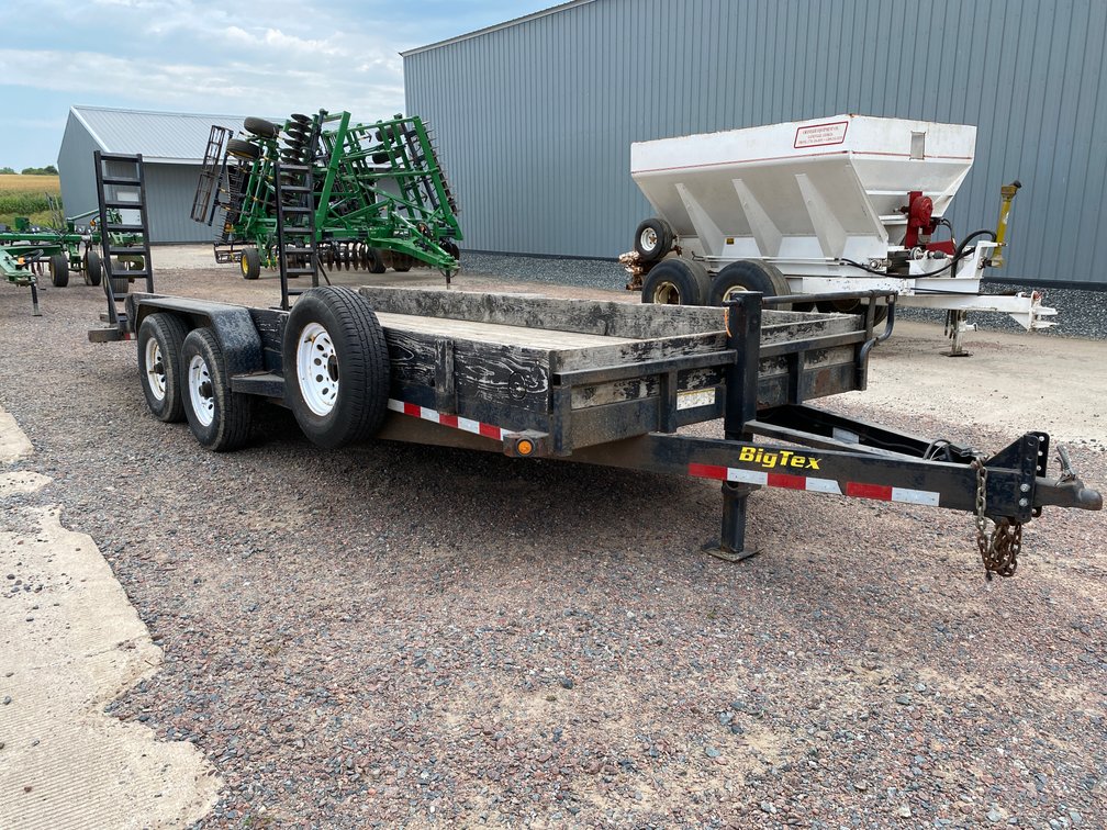 2014 Big Tex 14ET Flatbed Tandem Axle Trailer (Has WI Title)