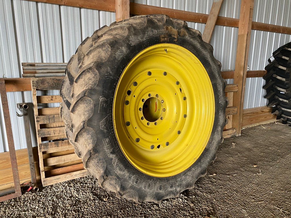 Set of (2) Goodyear 380/90R50 Tires On Rims