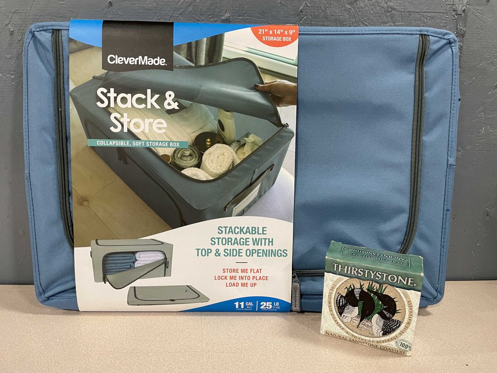 Collapsible Storage Box and Coasters (T4)