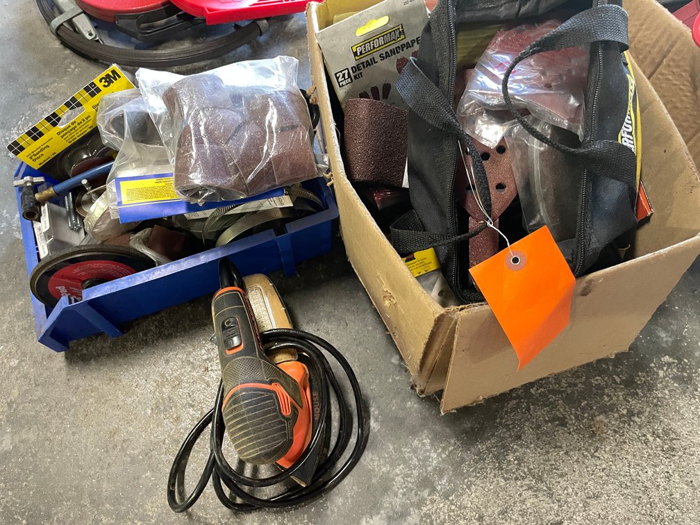Box of Sanding Supplies