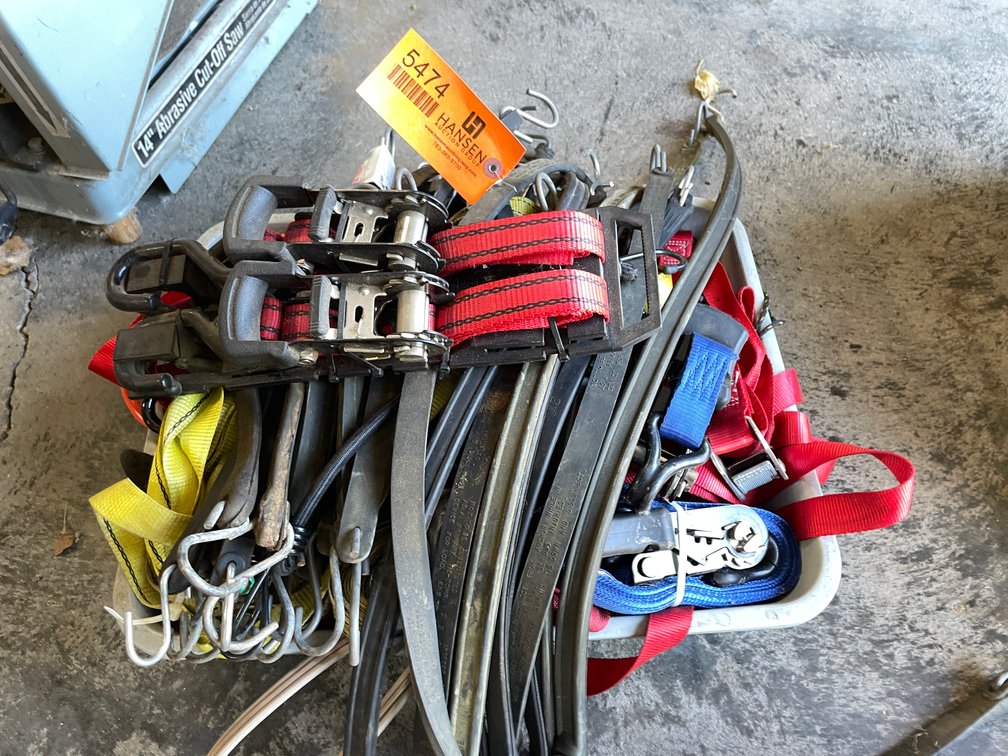Box of Ratchet Straps and Bungees