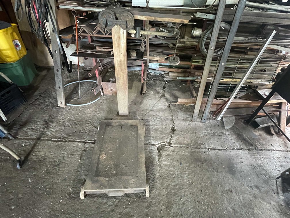 Vintage Industrial Platform Scale