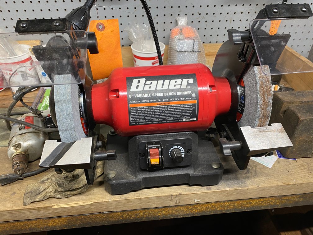 Bauer Variable Speed Dual Bench Grinder