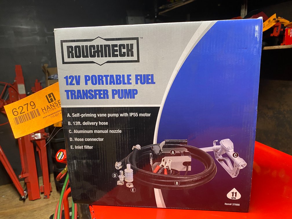 Roughneck 12V Portable Fuel Transfer Pump