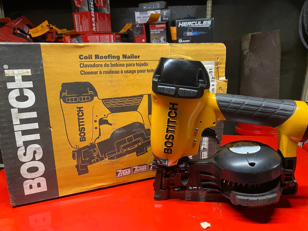 Bostitch Pneumatic Coil Roofing Nailer