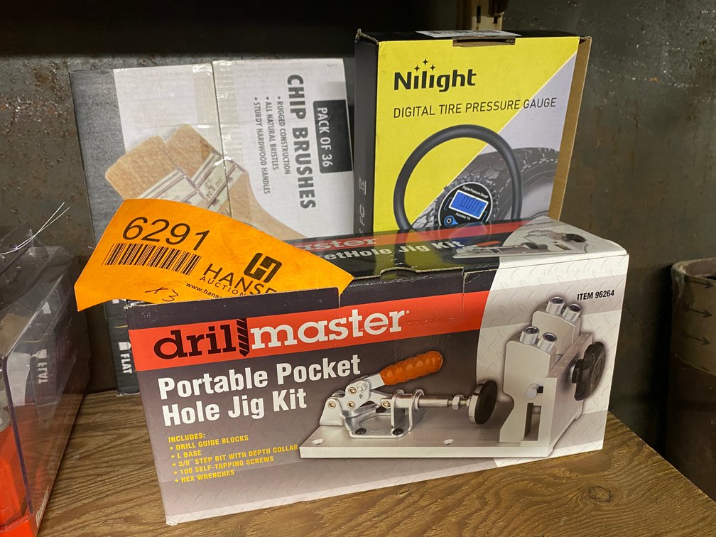 Drill Master Portable Pocket Hole Jig & Other Items
