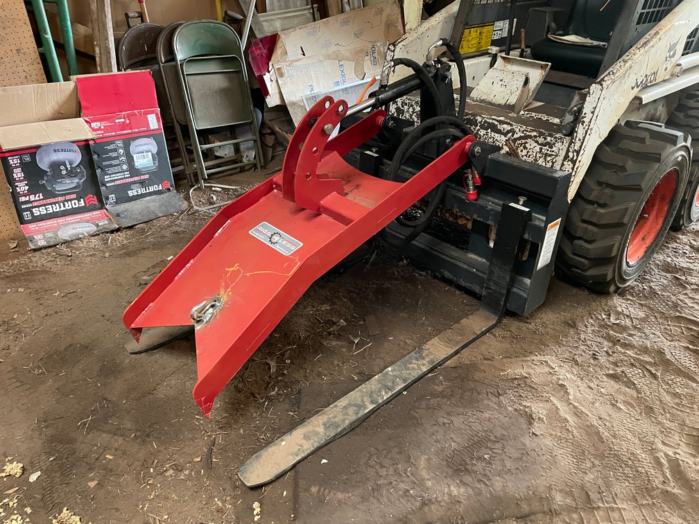 Skid Steer Hydraulic Grapple with Forks