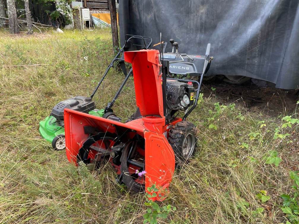 Ariens Snow Blower and Easy Mulch Lawn Mower