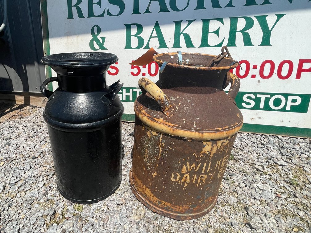 (2) Vintage Milk Cans