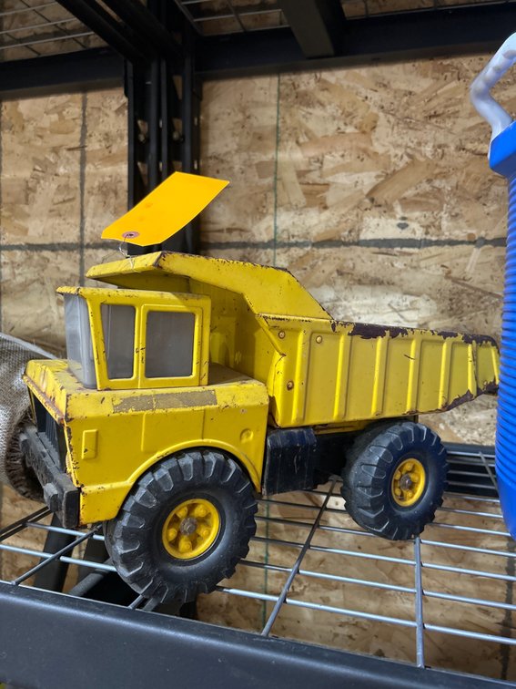 Vintage Pressed Steel Toy Dump Truck