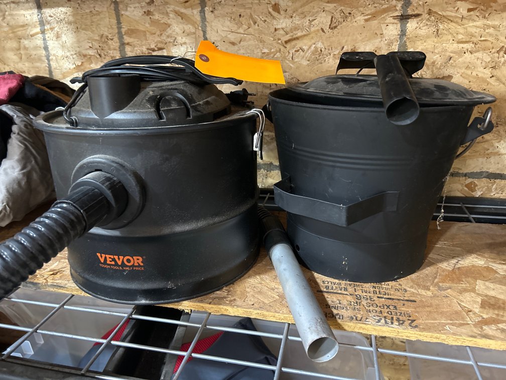 Vevor Ash Vacuum and Metal Ash Bucket