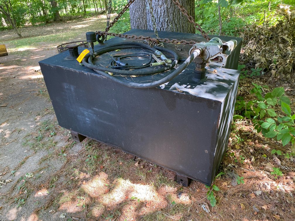 250 Gallon Steel Fuel Transfer Tank with GPI 12V Pump