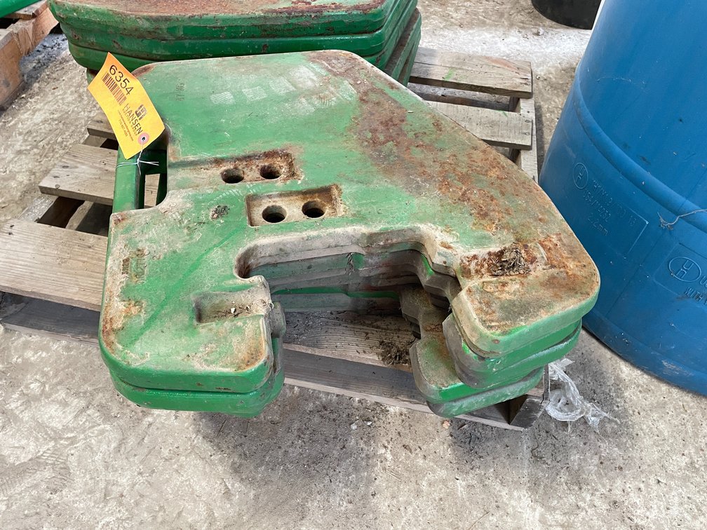 (5) John Deere Suitcase Weights